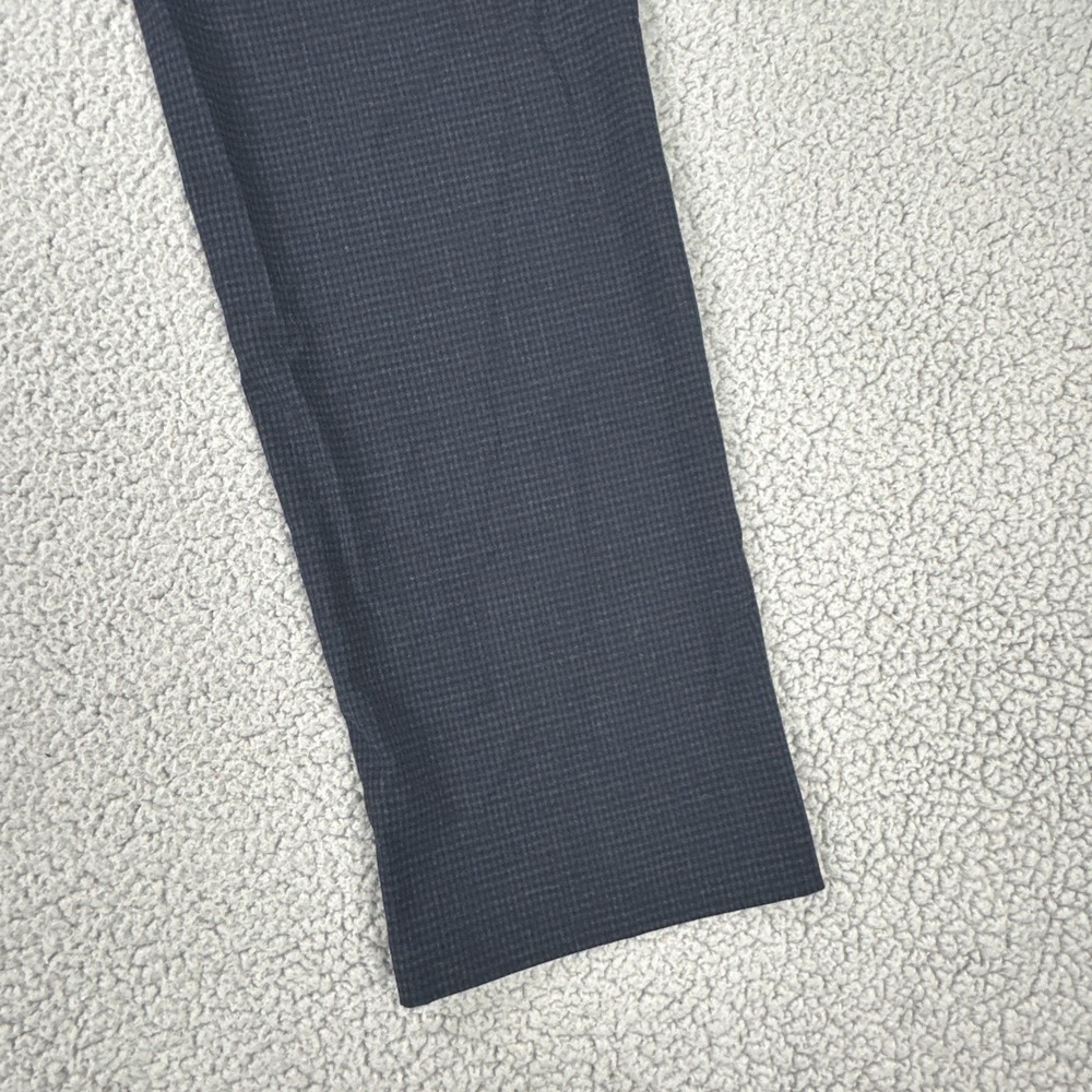 Calvin Klein Slim Fit Dress Pants Men 32x32 Blue Microcheck Stretch Preppy - Picture 15 of 16